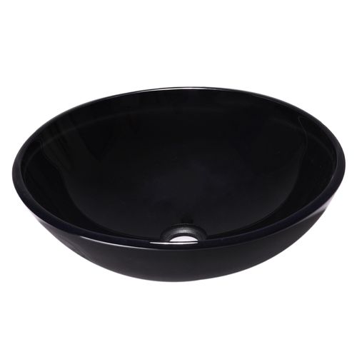 lavamanos vidrio negro 42x13.2cm