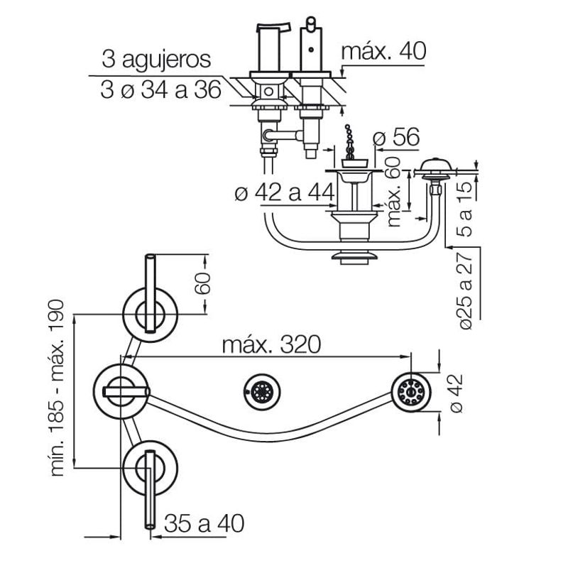 Griferia Libby Para Bidet 295 39 Cromo