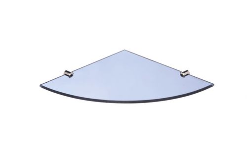 Estante Kit Con Esquinero De Vidrio Gris 25X25 Cm Reflejar