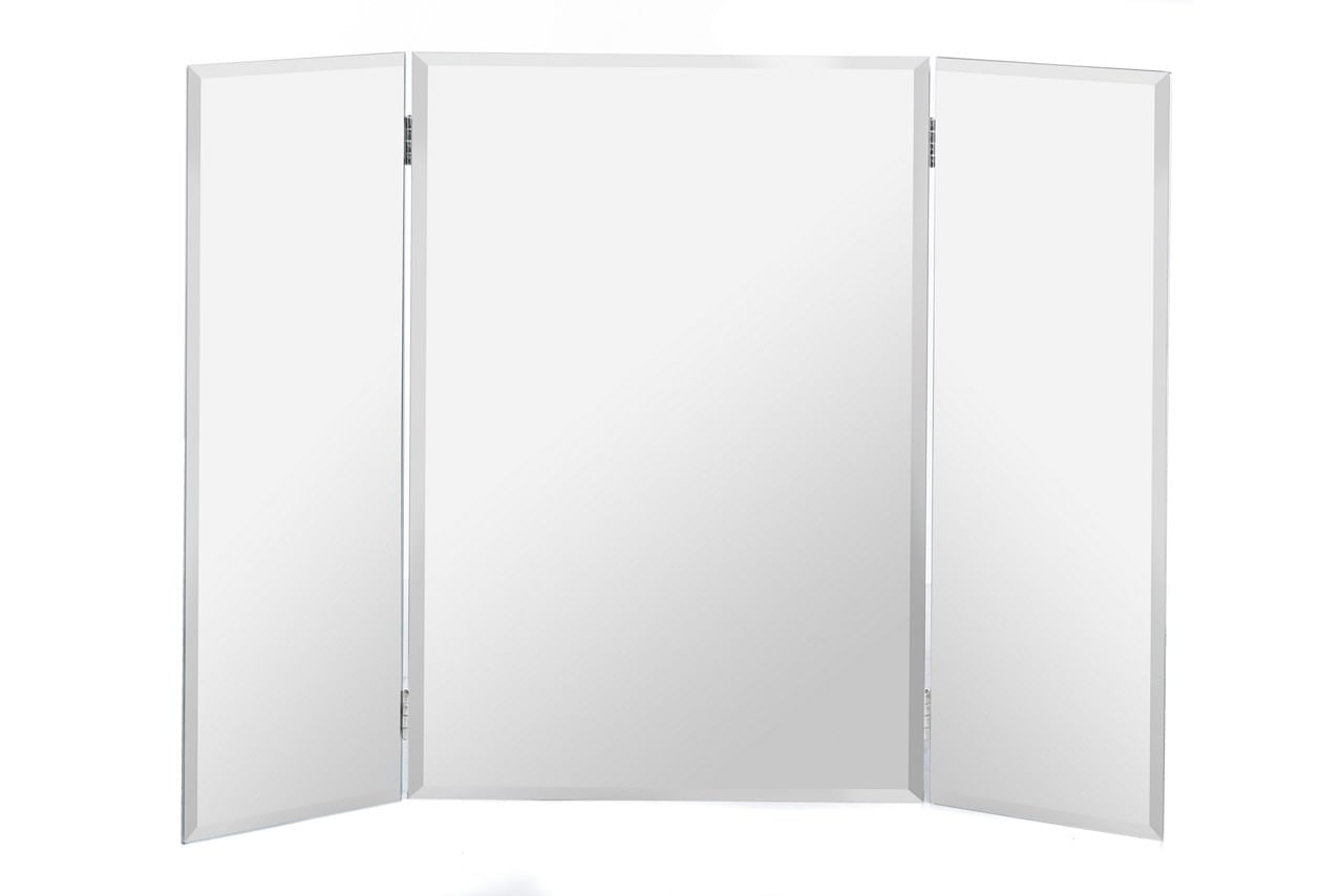 Espejo Tríptico Rectangular Biselado 78X60 Cm Reflejar