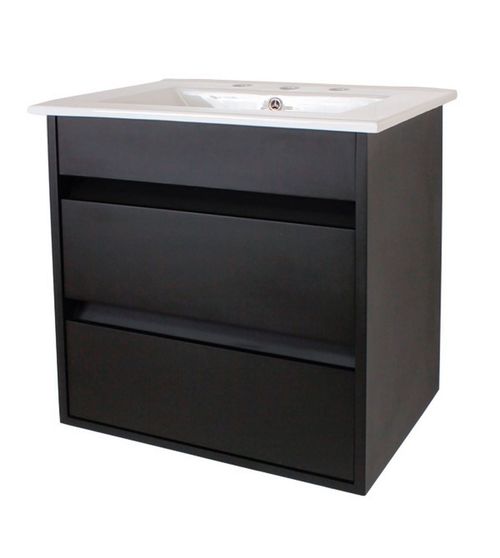 Vanitory Con Mesada Natural 3 Agujeros 60 Cm Abc Muebles