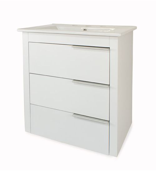 Vanitory Colgante Urban Con Mesada 3 Agujeros 60 Cm Abc Muebles