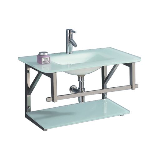 Vanitorio Vidrio Blanco 80 X 50 X 50 Cm Vessanti