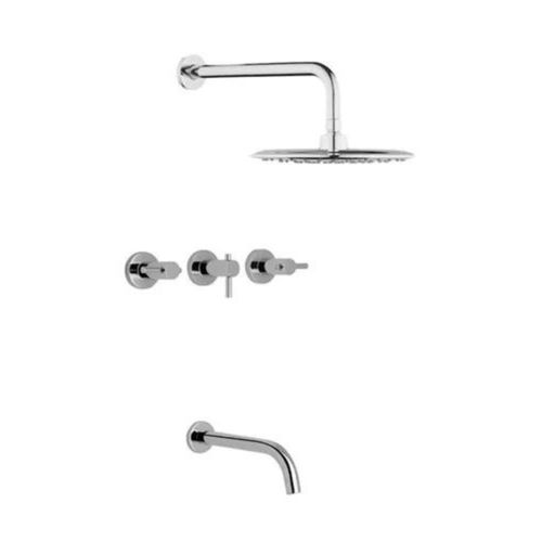 Juego Baño Con Transferencia Vectra Cromo 22706 Piazza