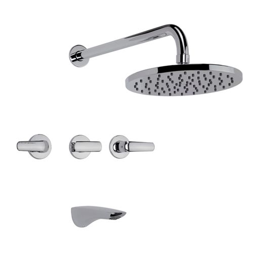 Juego Para Bañera Cromo Con Transferencia Epuyén Bimando 103/L2 Fv