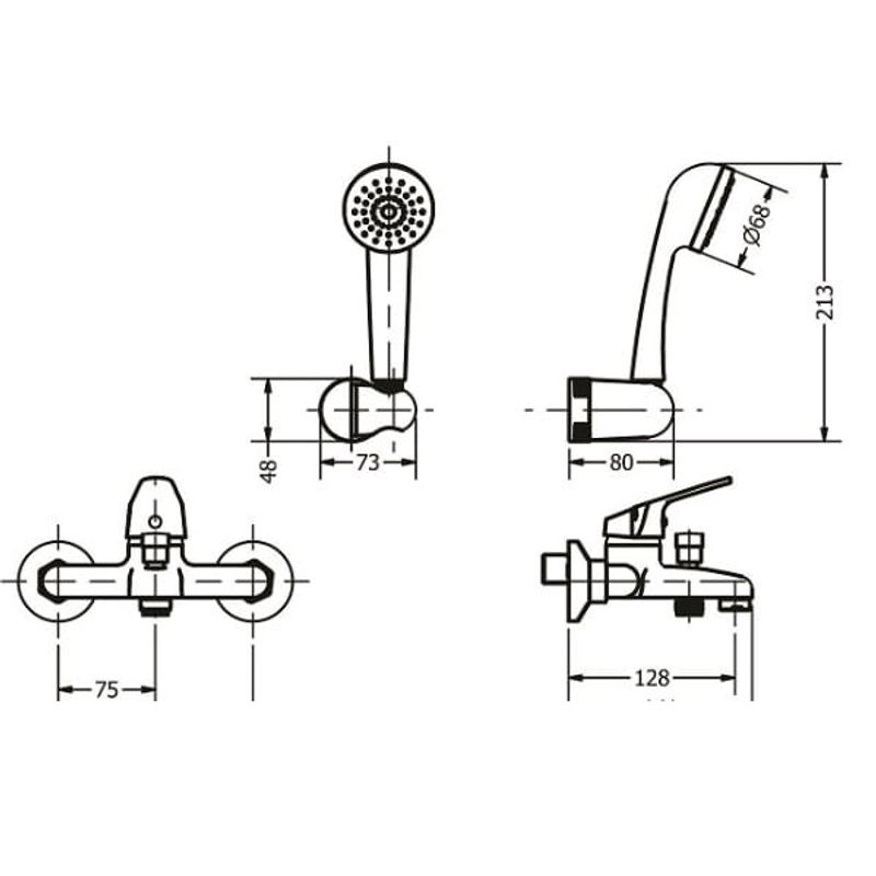 ducha-mono-ext-c-t-domani-cr-10608