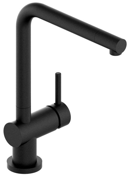 Griferia Monocomando Cocina Jockey Pico Recto Black 6370 Hidromet