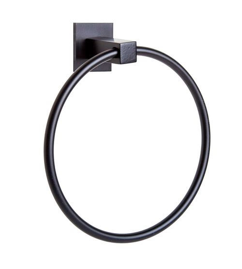 Toallero Aro Qubic Negro 1030.5 Ottone