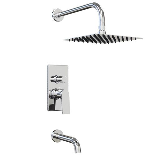 Ducha Con Transferencia Embutido Raptor Cromo 9403 Hidromet