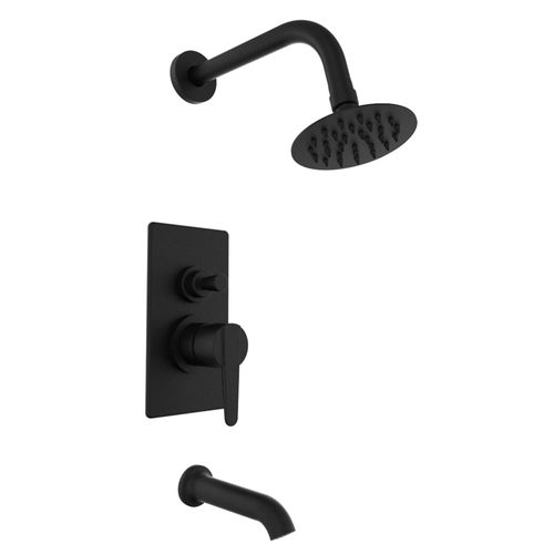 Griferia Ducha Monocomando Flat Black 08413 Hidromet