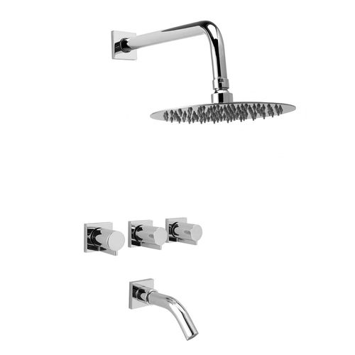 Ducha Embutir Con Transferencia Toledo Cromo Peirano
