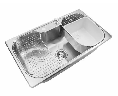 Pileta Acero Luxor 1A Dosificador Derecho Si85A Johnson Acero