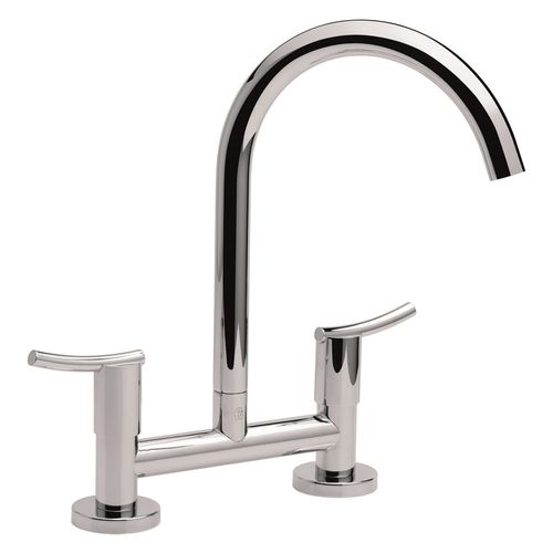 Juego Para Mesada Cocina 2 Agujeros 428/39 Cromo Libby Fv