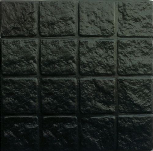 Adoquínado Recto Grande 40X40 Cm Negro Mosaicos Lanik