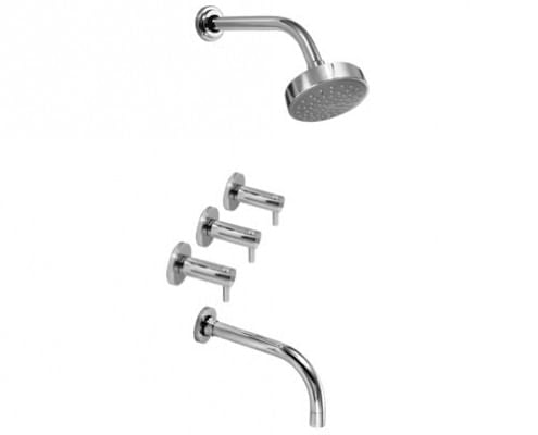 Juego Para Bañera Con Transferencia Jet 3703 Cromo Hidromet