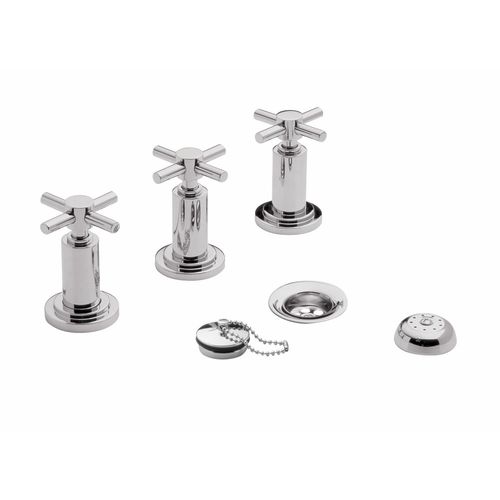 Juego Para  Bidet 295/87 Cromo Linea Temple