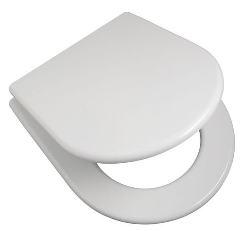 Asiento para Inodoro Blanco Murano Herraje Cromo Tuxc