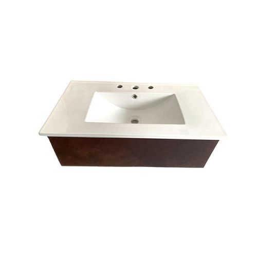 Vanitory Colgar 80 Cm Cannes Oxido 3 Agujeros Abc Muebles