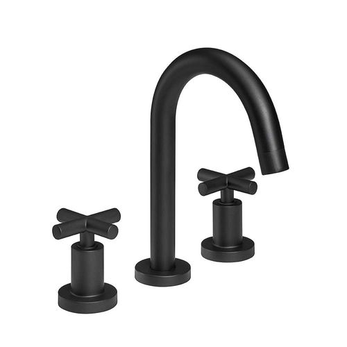 Juego De Grifería Lavatorio Cierre Cerámico Black Velvet Peirano