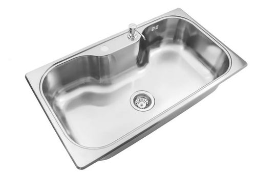 Pileta Acero Monocomando Luxor Si85A Johnson Acero