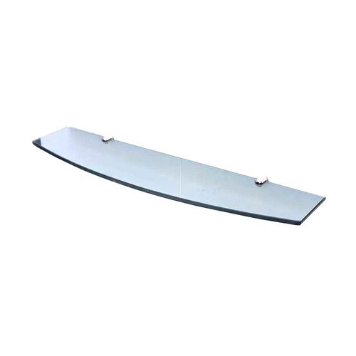Estante Curvo Vidrio Gris 12X50 Cm - 6 Mm Reflejar