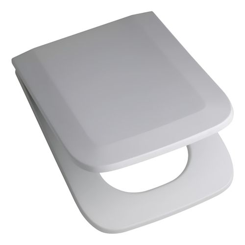 Asiento Para Inodoro Trento Blanco Herraje Plástico Ferrum