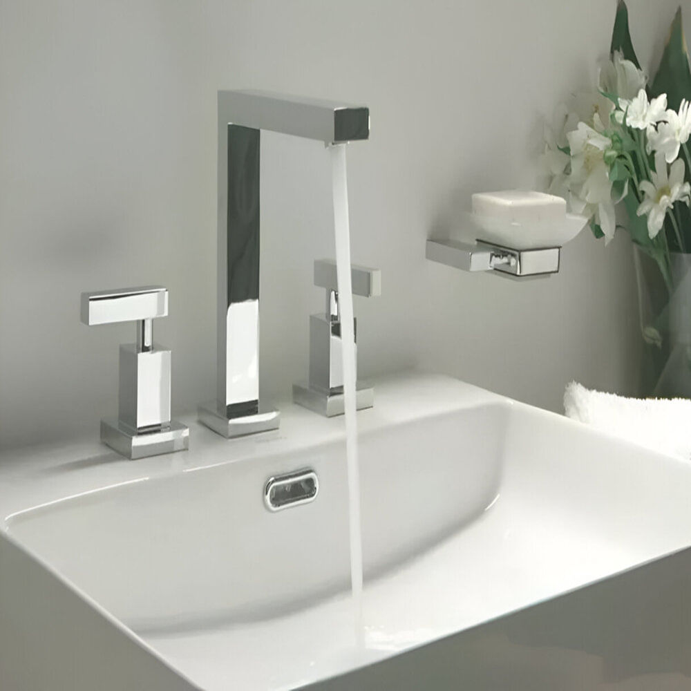 Grifería Lavatorio Con Cierre Cerámico Castilla Peirano