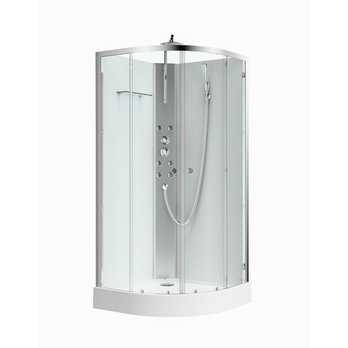 Cabina Ducha 6 Jets Blanca 90X90 Cm Vessanti