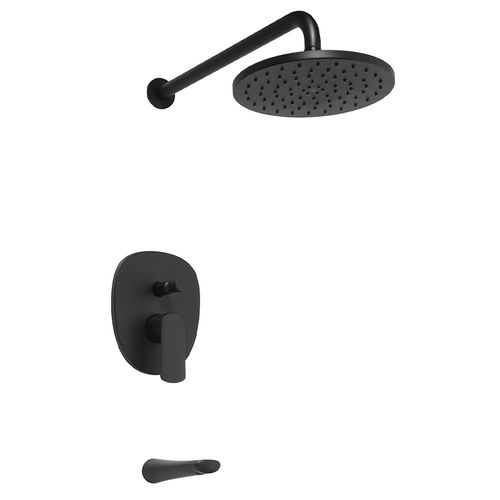Grifería Monocomando Para Bañera Y Ducha Aromo Negro 106/D8 Fv