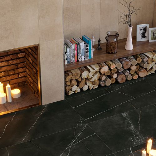 Porcellanato 60X120 Quasar Mat Black C/1.44M2 San Lorenzo