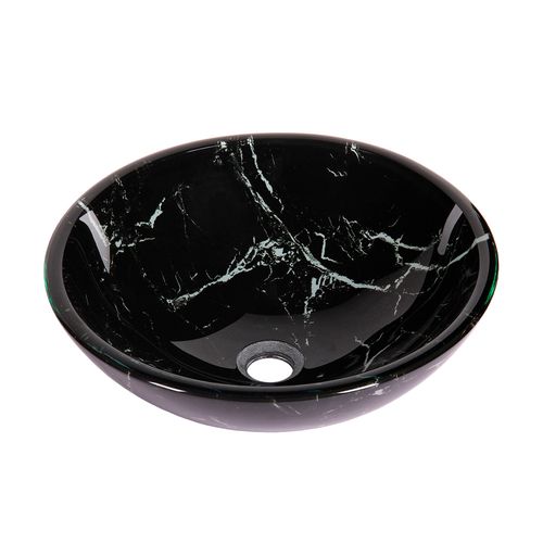 lavamanos vidrio negro text42x42x13.2 cm