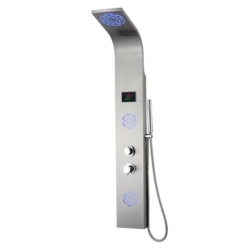 Columna ducha luz LED 140x20x45 cm Vessanti
