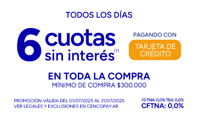 Cencopay | 6 cuotas sin interés | BLAISTEN