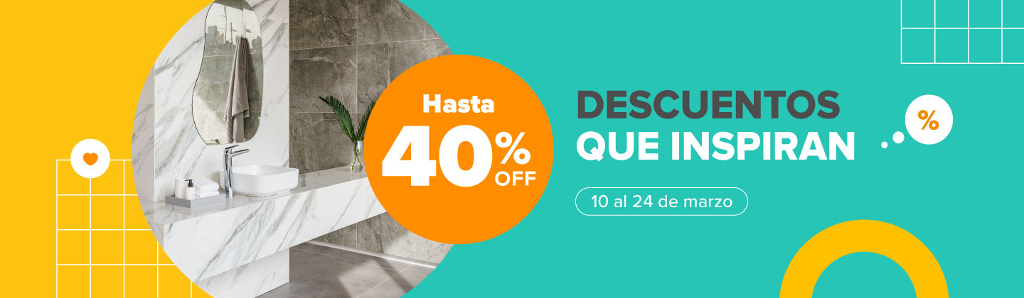 Feria de descuentos | Hasta 40% en seleccionados | EASY