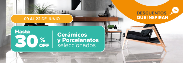 Feria de descuentos | Hasta 30% Ceramicos y Porcelanatos seleccionados | BLAISTEN