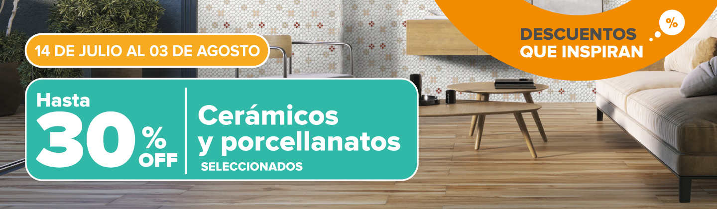 Hasta 30% en Cerámicos y porcelanatos | BLAISTEN