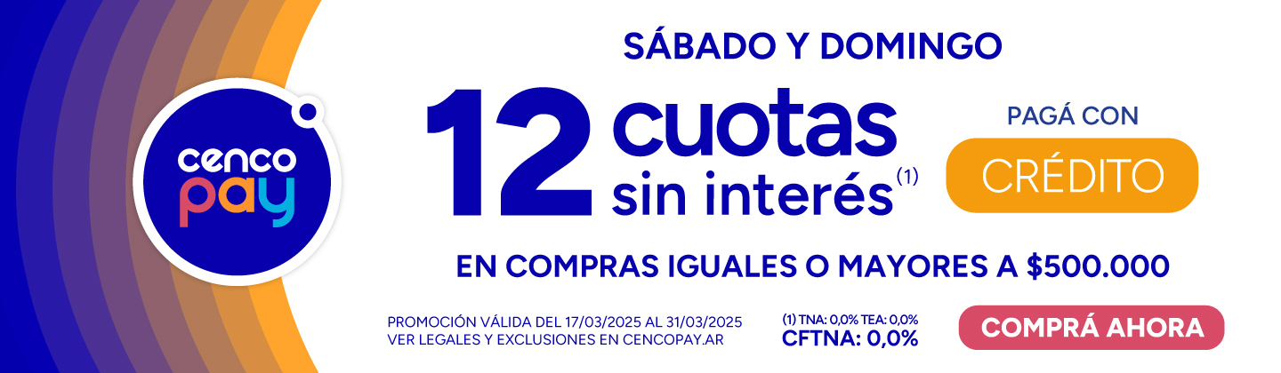 12 cuotas sin interés | Cencopay