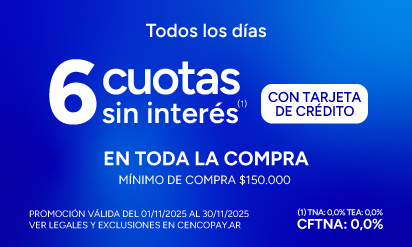 Cencopay | 6 cuotas sin interés | BLAISTEN